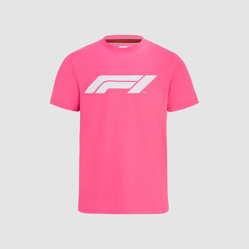 F1 FW MENS LARGE LOGO TEE - pink